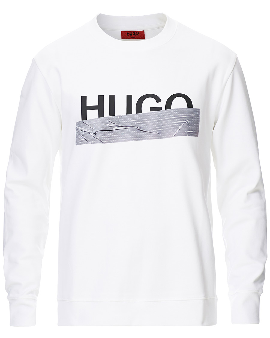 Heren | Truien | HUGO | Dicago Logo Crew Neck Sweatshirt White
