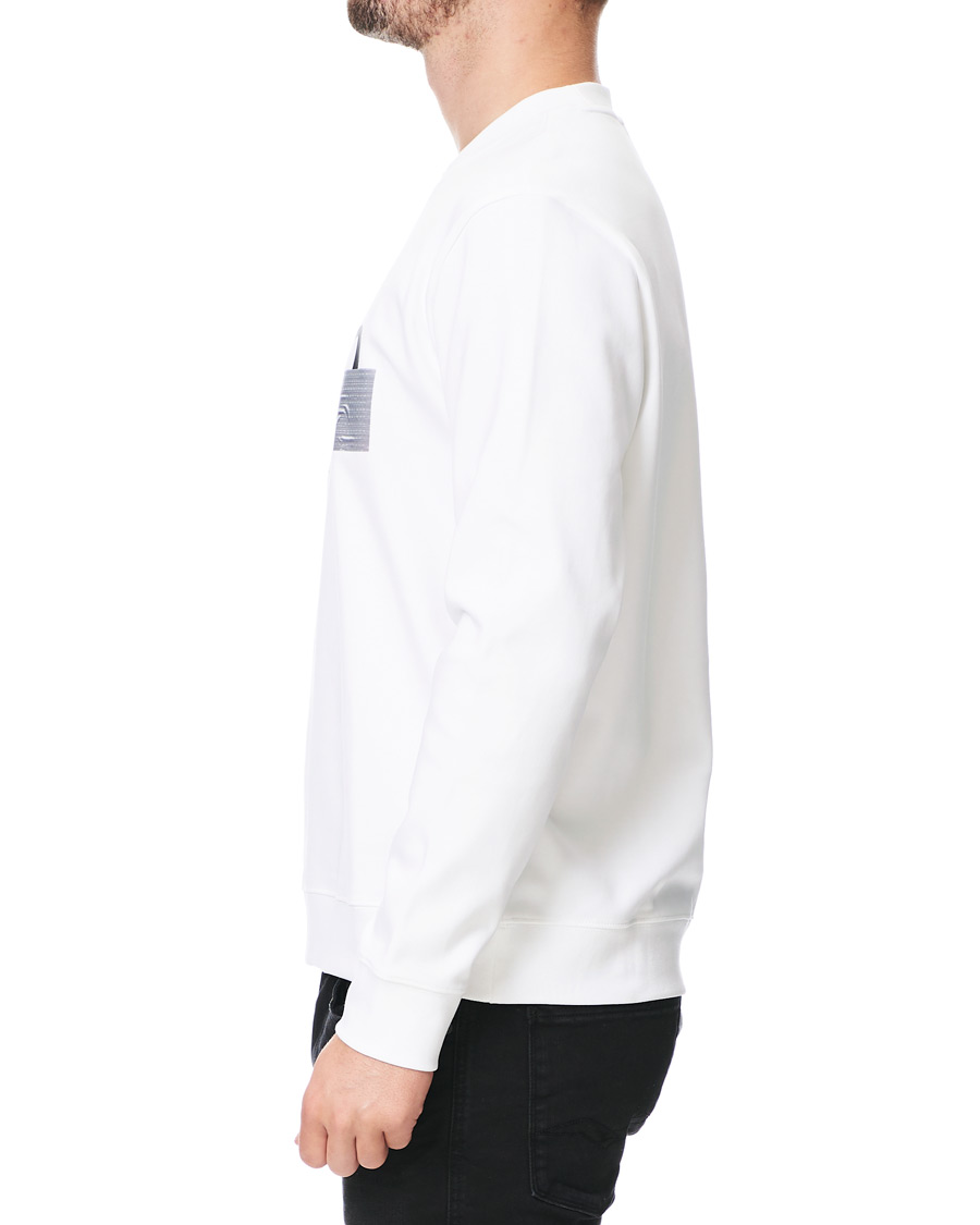 Heren | Truien | HUGO | Dicago Logo Crew Neck Sweatshirt White
