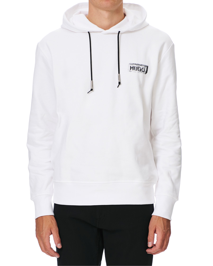 Homme | Pulls Et Tricots | HUGO | Downsville Logo Hoodie White