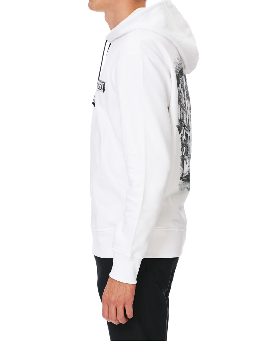 Homme | Pulls Et Tricots | HUGO | Downsville Logo Hoodie White