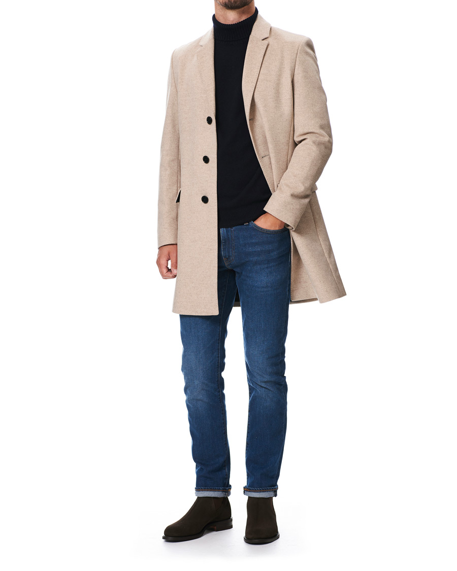 Homme | Manteaux Et Vestes | HUGO | Migor Wool Coat Light Beige