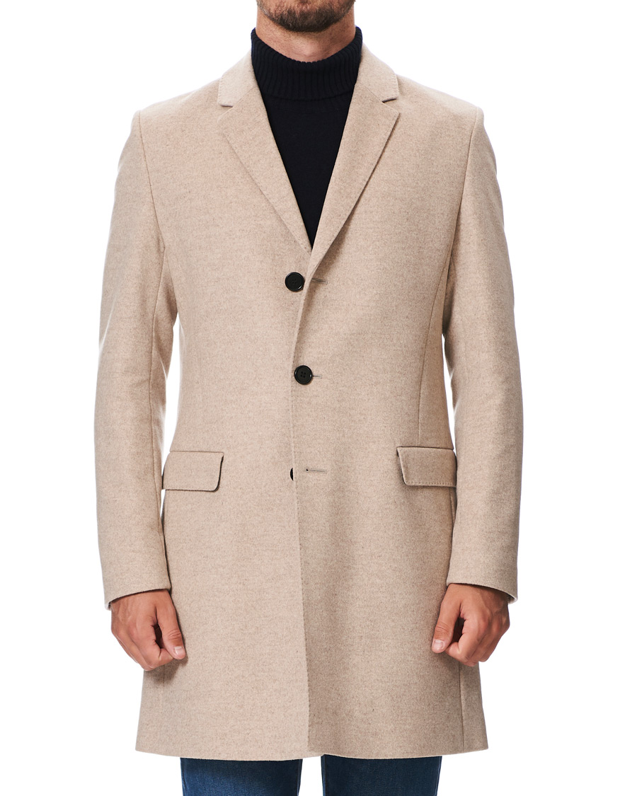 Homme | Manteaux Et Vestes | HUGO | Migor Wool Coat Light Beige