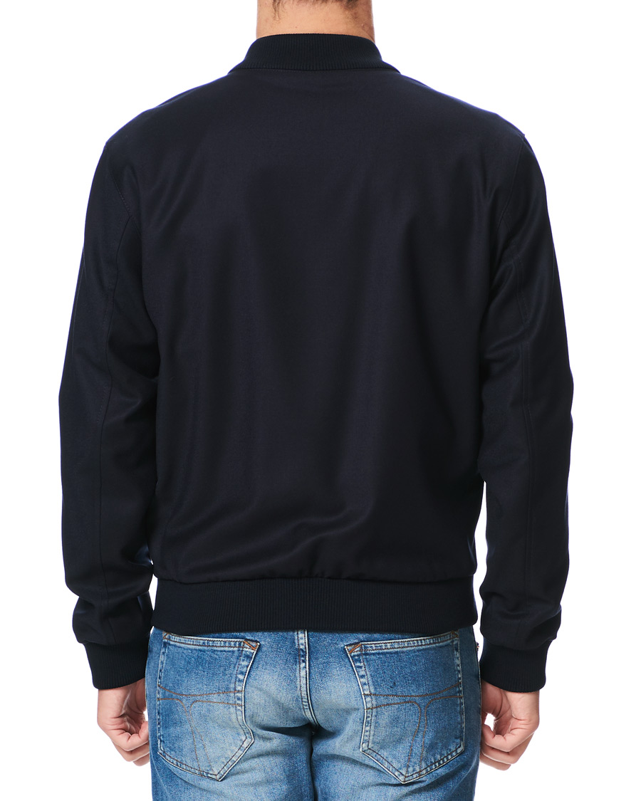 Heren | Jassen | BOSS BLACK | BOSS Nolwin Flannel Bomber Jacket Dark Blue