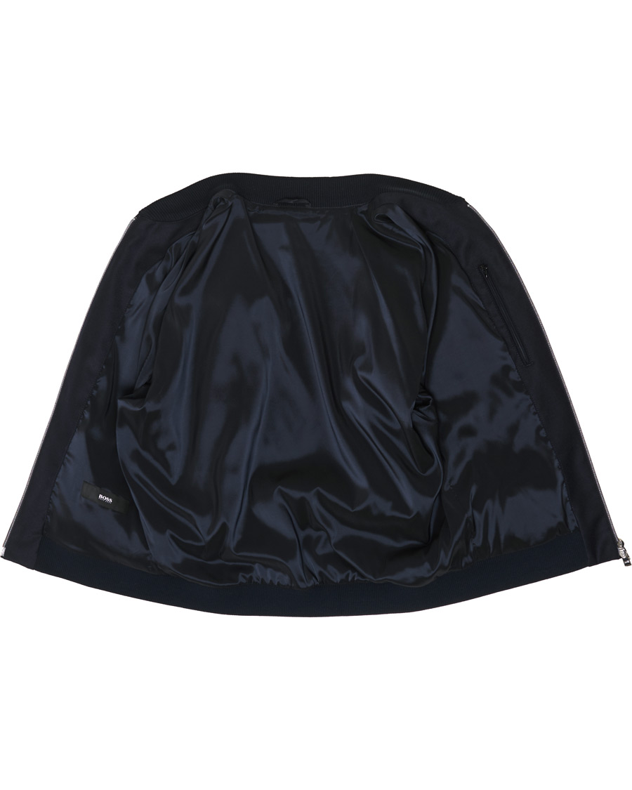 Heren | Jassen | BOSS BLACK | BOSS Nolwin Flannel Bomber Jacket Dark Blue
