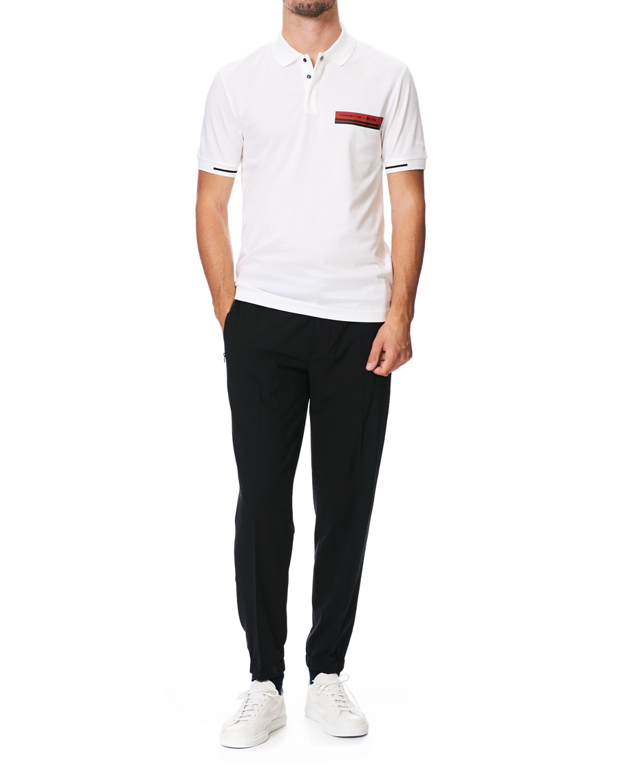 Homme | Polos | BOSS BLACK | BOSS Porsche Capsule Phillipson Polo White