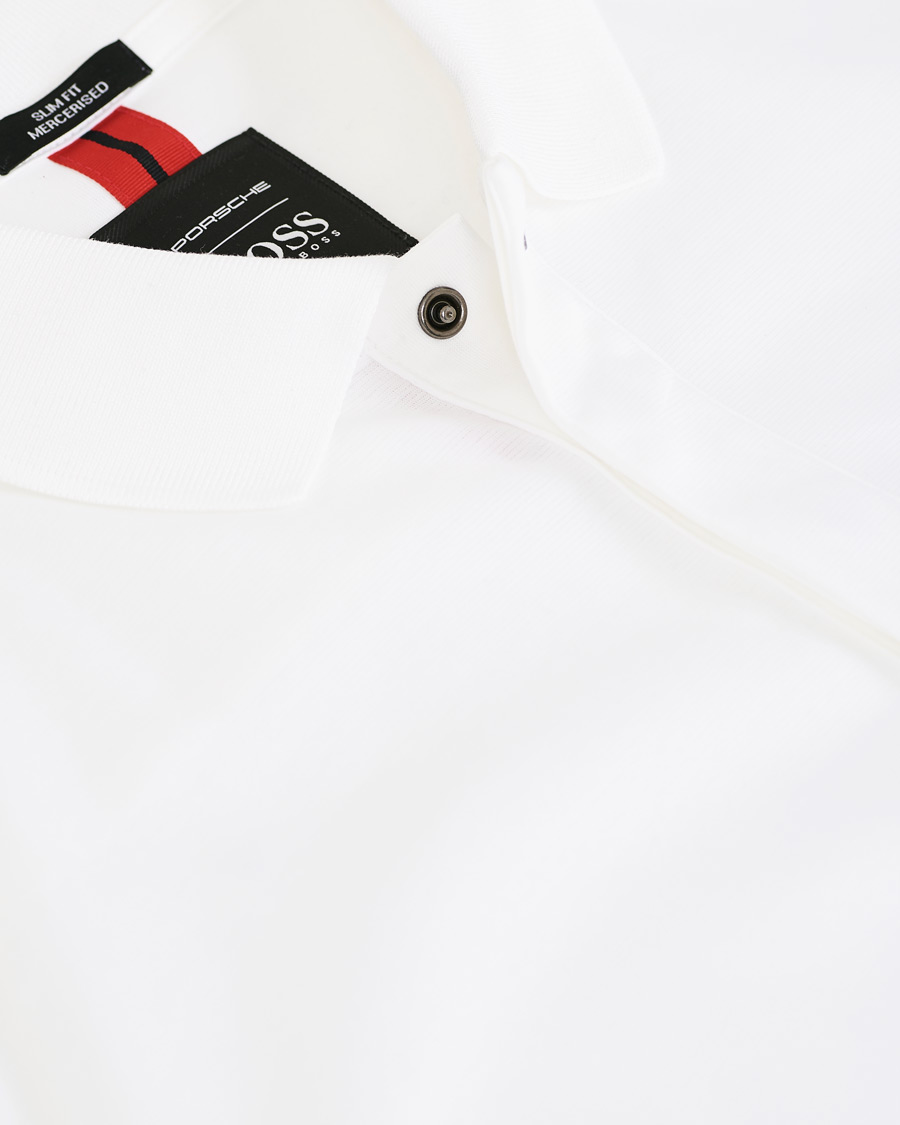 Homme | Polos | BOSS BLACK | BOSS Porsche Capsule Phillipson Polo White