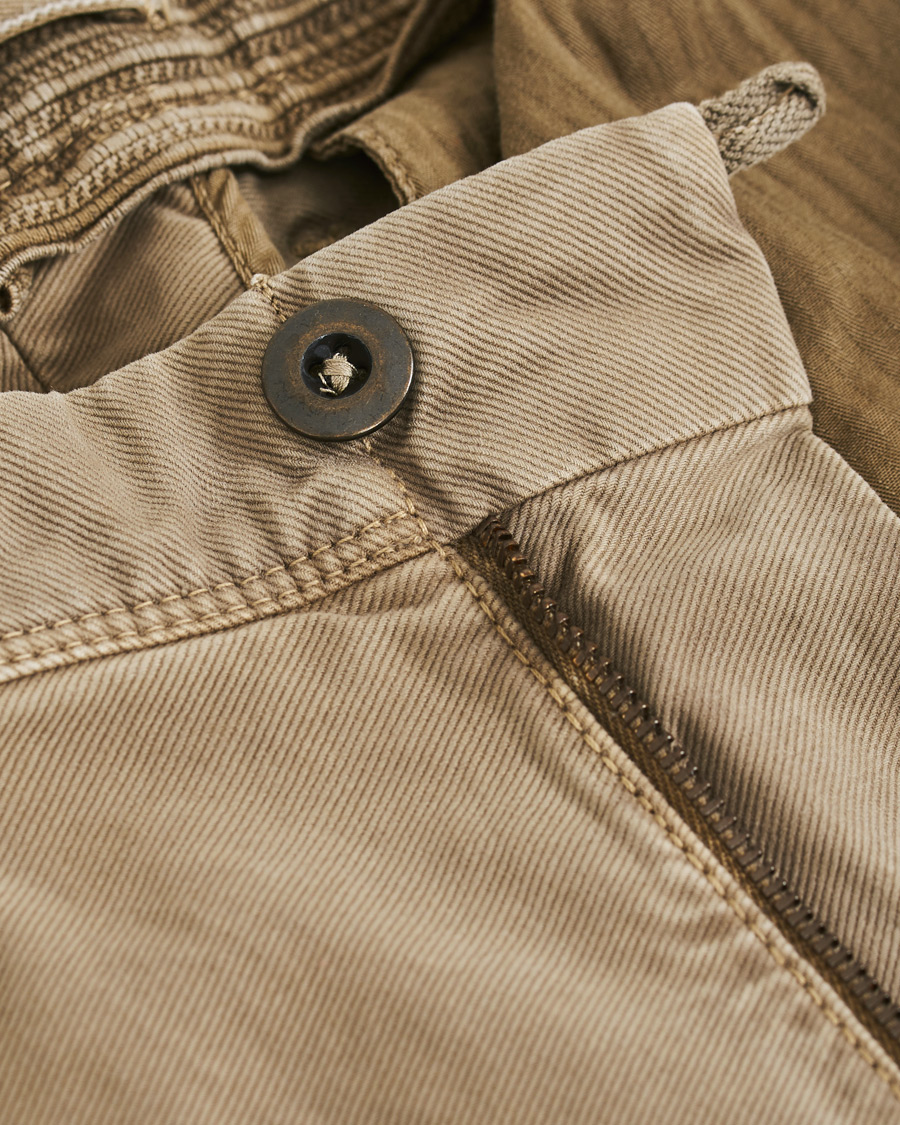 Homme | Pantalons | Incotex | Slim Fit Garment Dyed Washed Slacks Beige