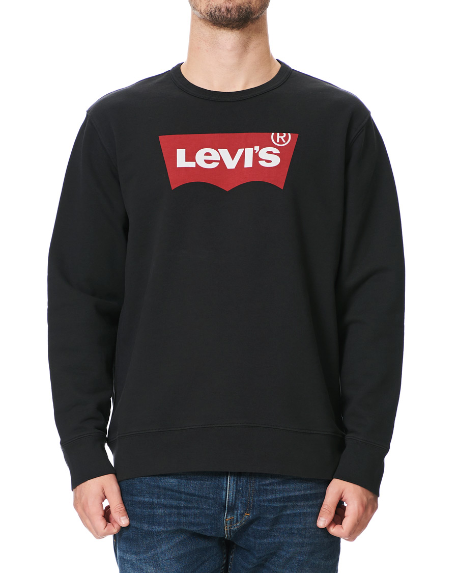Homme | Pulls Et Tricots | Levi's | Batwing Crew Neck Sweatshirt Jet Black