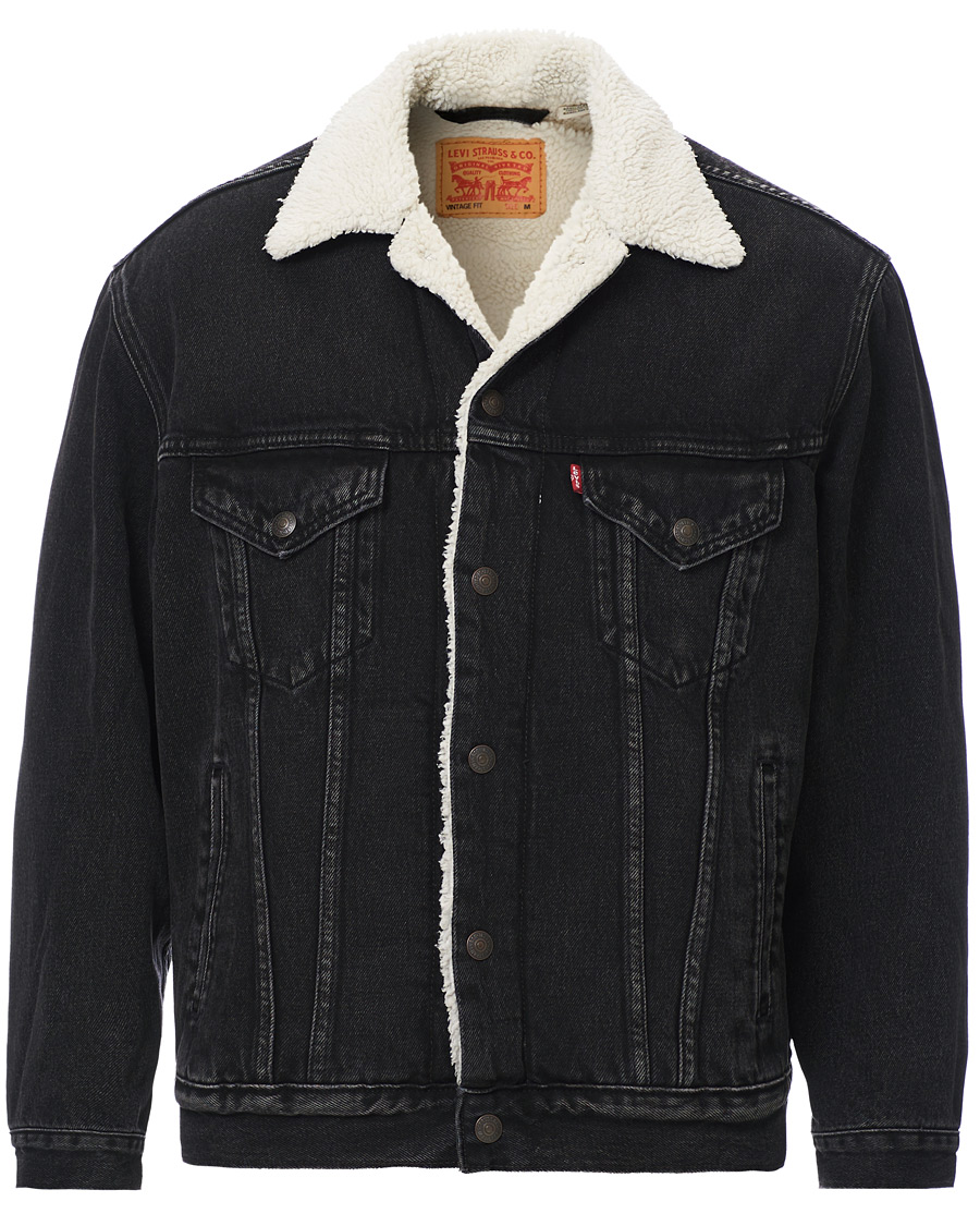 Homme | Manteaux Et Vestes | Levi's | Vintage Fit Sherpa Trucker Midnight