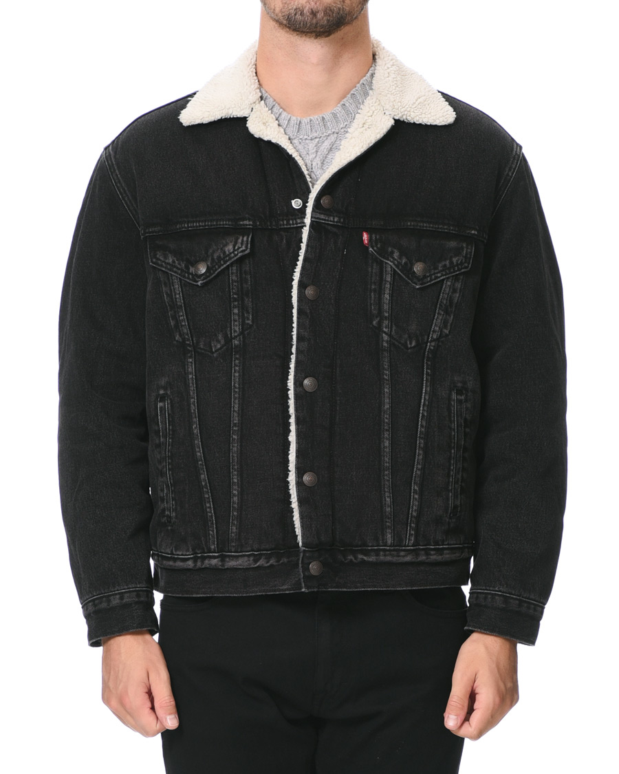 Homme | Manteaux Et Vestes | Levi's | Vintage Fit Sherpa Trucker Midnight
