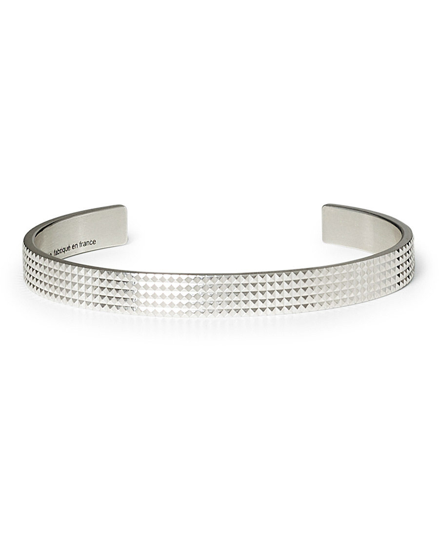 Homme | LE GRAMME Guilloche Pyramid Bracelet Sterling Silver 23g | LE GRAMME | Guilloche Pyramid Bracelet Sterling Silver 23g