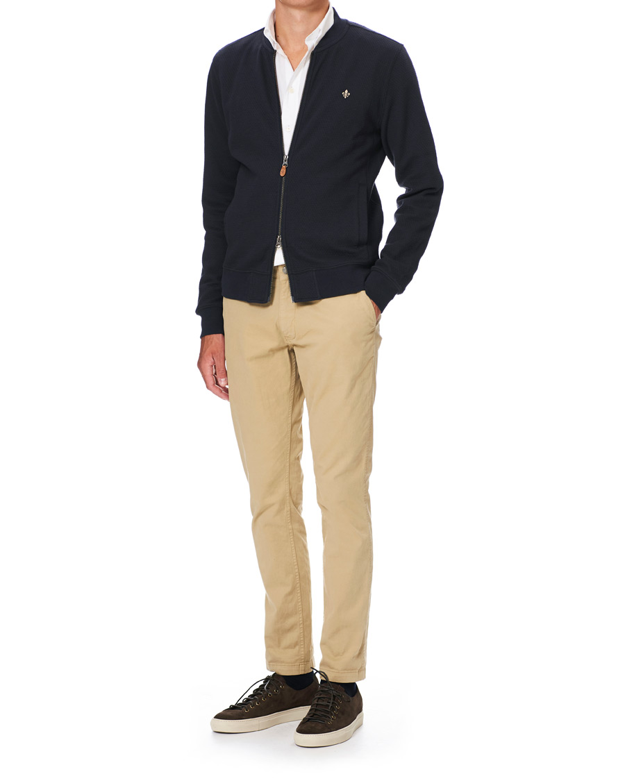 Heren | Truien | Morris | Redford Full Zip Old Blue