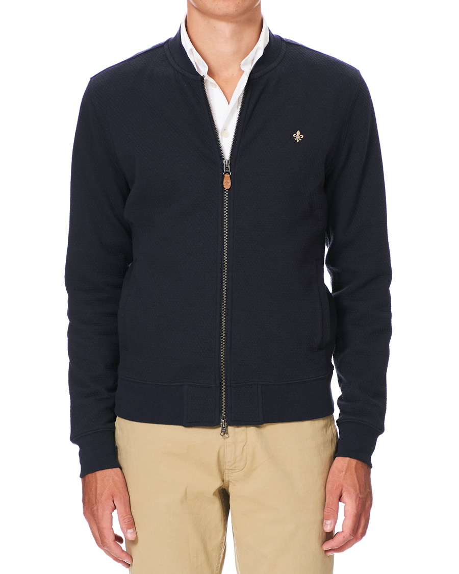 Heren | Truien | Morris | Redford Full Zip Old Blue
