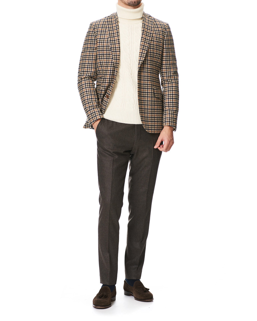 Heren | Broeken | Morris | Rodney Flannel Trousers Brown