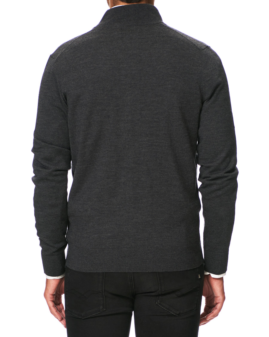 Homme | Pulls Et Tricots | Morris | Merino Full Zip Dark Grey