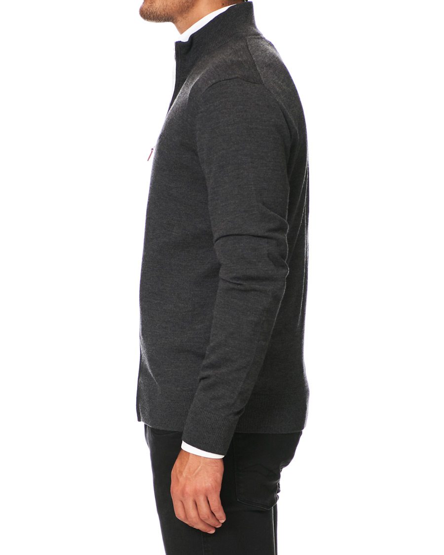 Homme | Pulls Et Tricots | Morris | Merino Full Zip Dark Grey