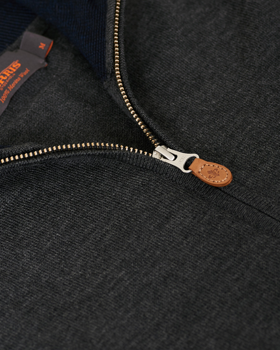 Homme | Pulls Et Tricots | Morris | Merino Full Zip Dark Grey