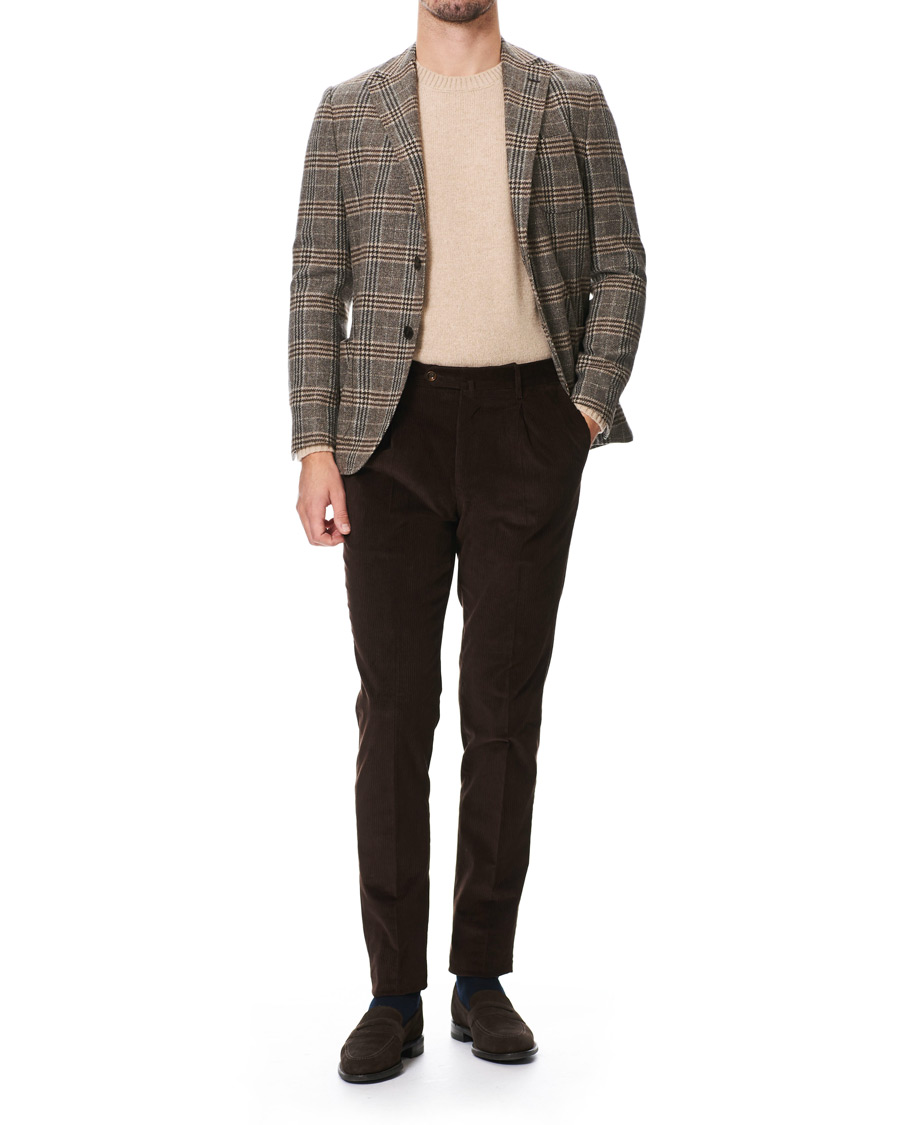 Heren | Blazers | Morris Heritage | Mike Checked Blazer Brown/Beige