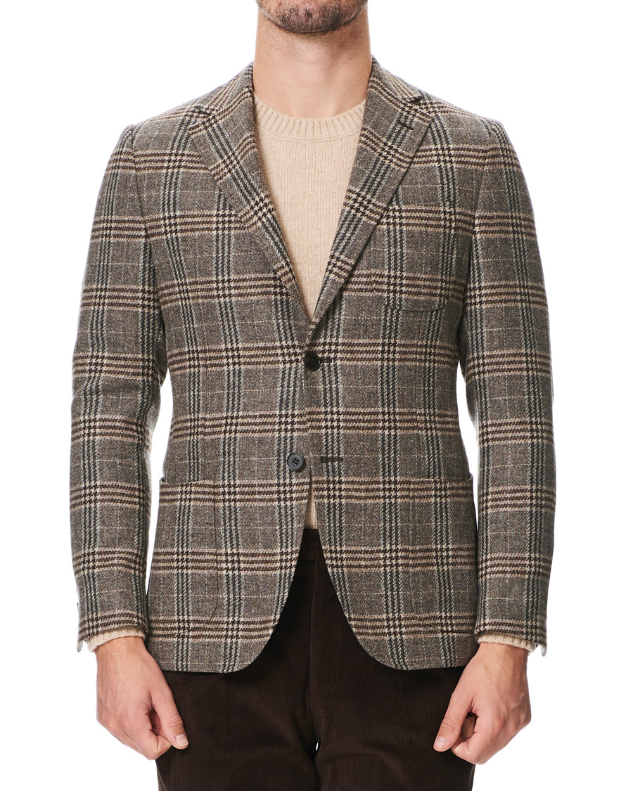 Heren | Blazers | Morris Heritage | Mike Checked Blazer Brown/Beige