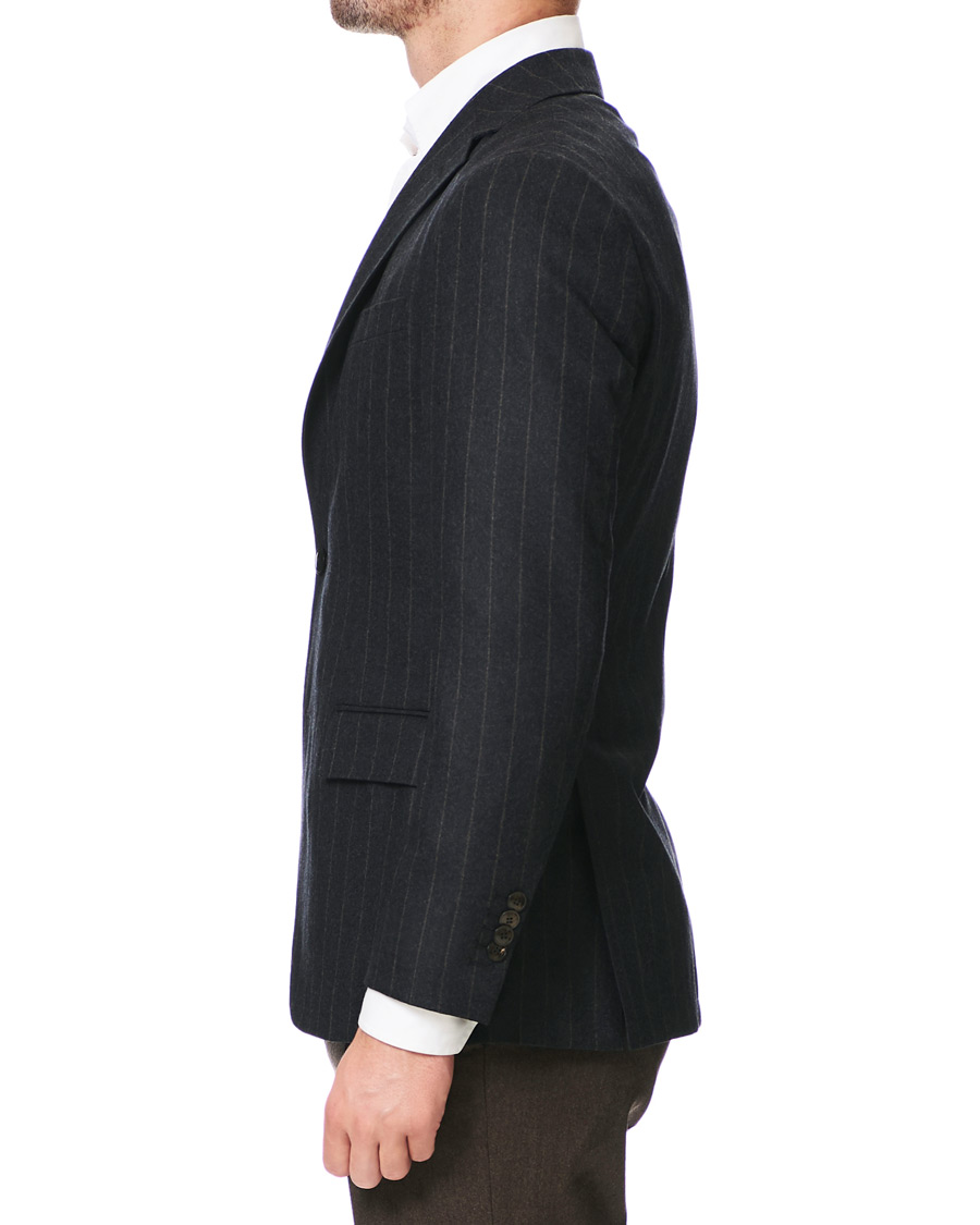 Heren | Blazers | Morris Heritage | Frank Pinstripe Suit Jacket Grey