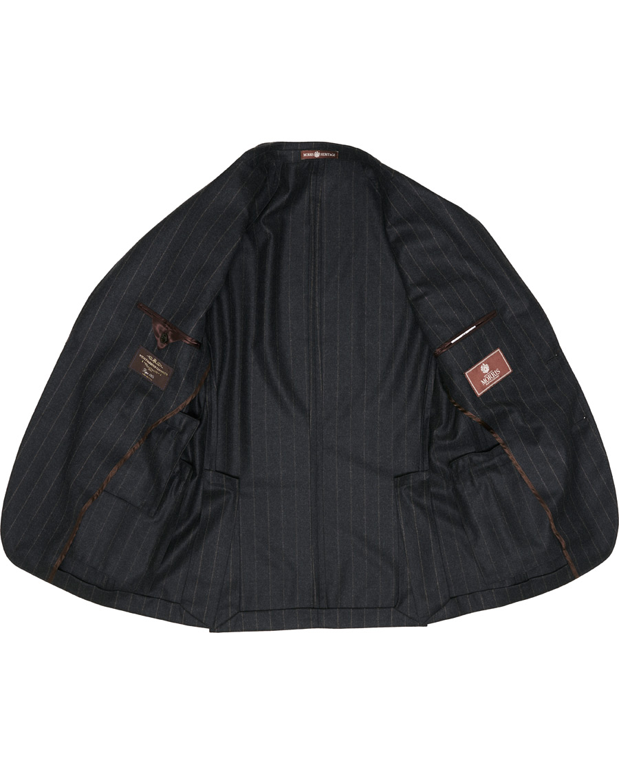 Heren | Blazers | Morris Heritage | Frank Pinstripe Suit Jacket Grey