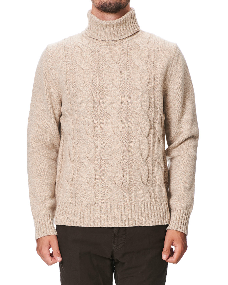 Homme | Pulls Et Tricots | Morris Heritage | Heritage Heavy Rollneck Beige