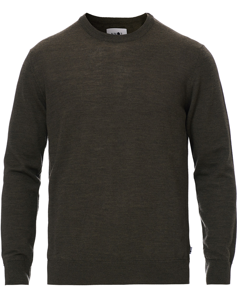Homme | Pulls Et Tricots | NN07 | Ted Merino Crew Neck Pullover Army Green