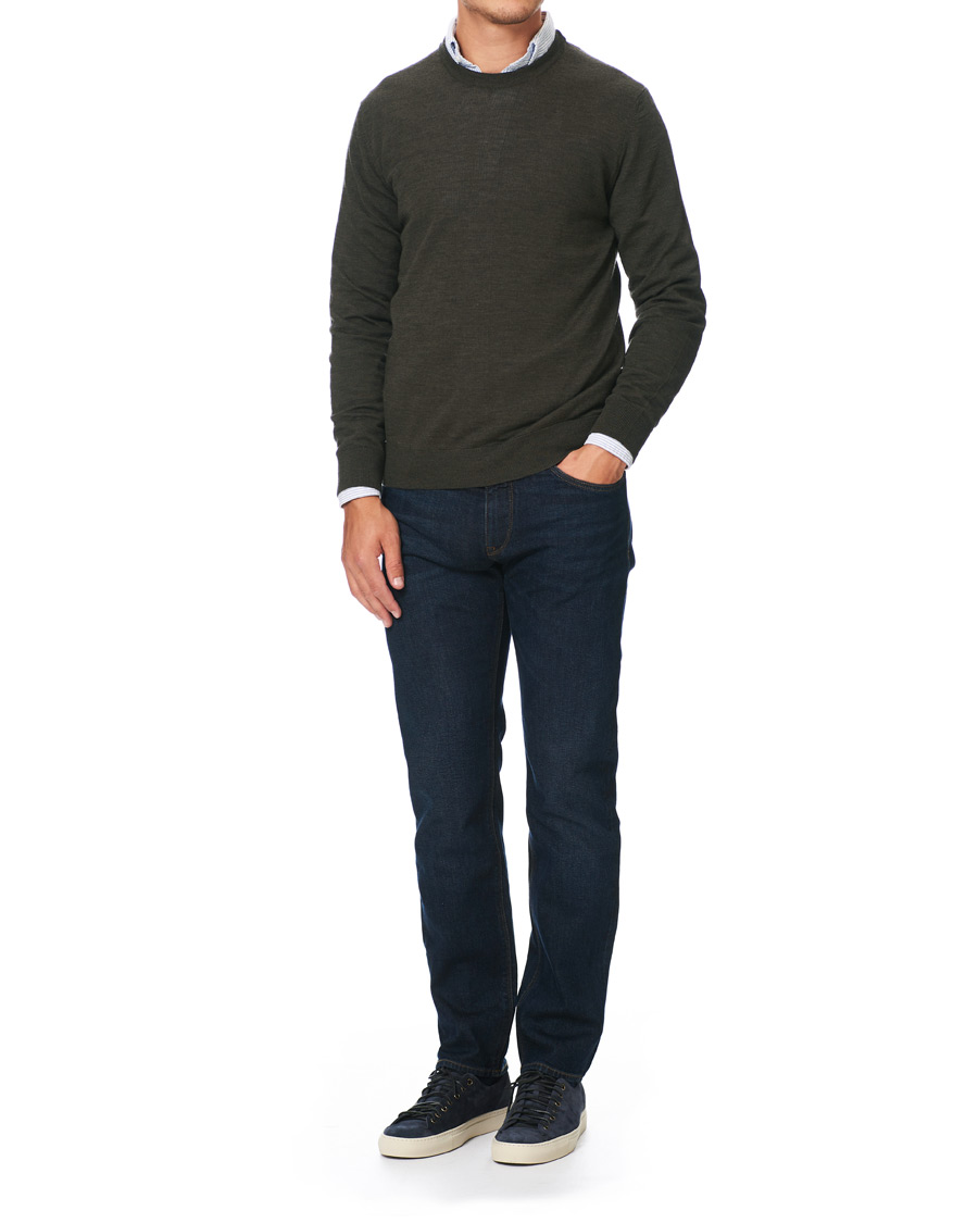 Homme | Pulls Et Tricots | NN07 | Ted Merino Crew Neck Pullover Army Green