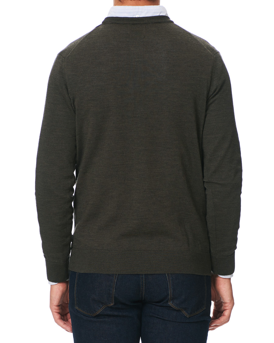 Homme | Pulls Et Tricots | NN07 | Ted Merino Crew Neck Pullover Army Green