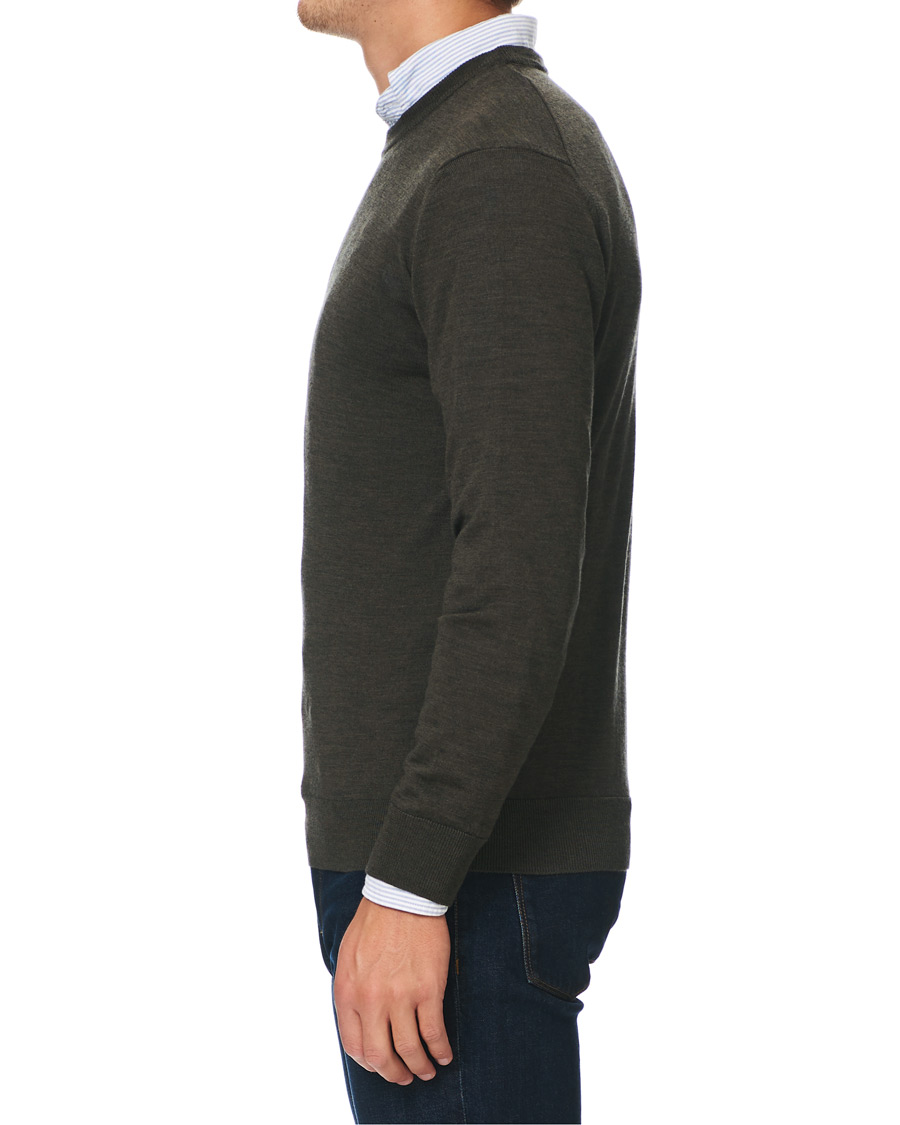 Homme | Pulls Et Tricots | NN07 | Ted Merino Crew Neck Pullover Army Green