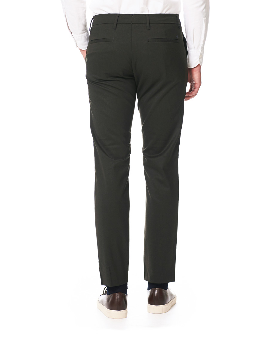Heren | Broeken | NN07 | Theo Regular Fit Wool Trousers Army Green