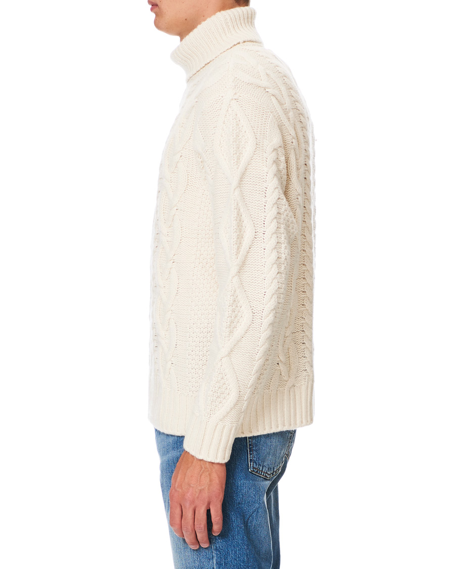 Homme | Pulls Et Tricots | Nudie Jeans | Didrik Braided Rollneck Dusty White