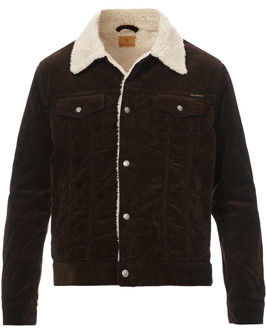 Homme | Manteaux Et Vestes | Nudie Jeans | Bonny Corduroy Pile Jacket Brown