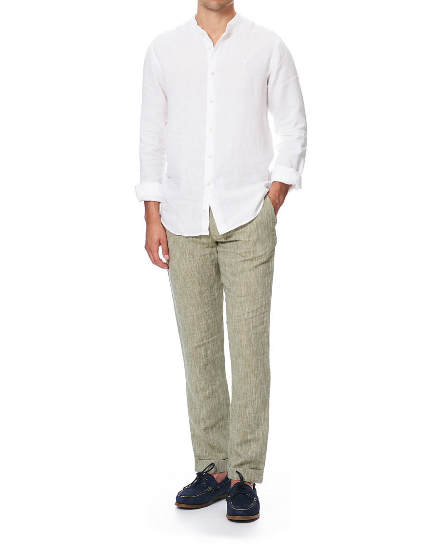 Homme | Chemises | Morris | Nicolas Band Collar Shirt White