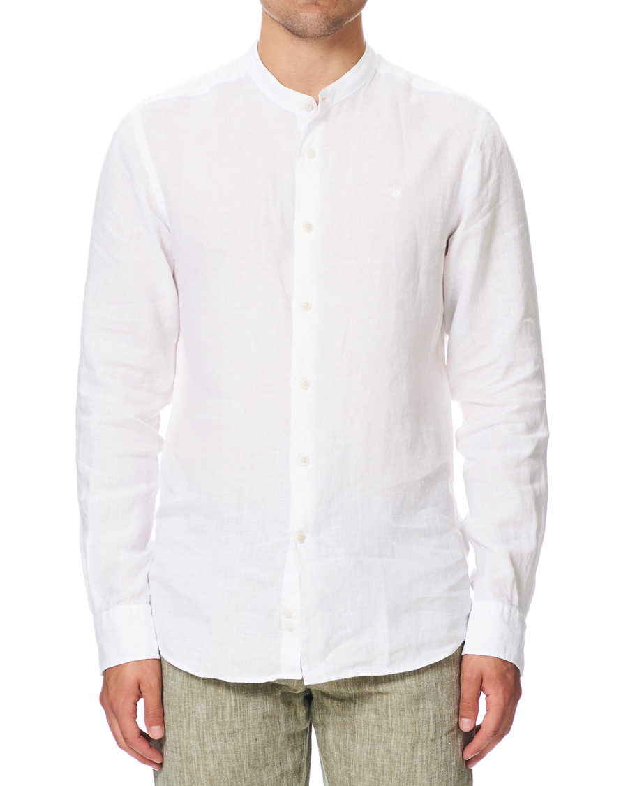 Homme | Chemises | Morris | Nicolas Band Collar Shirt White