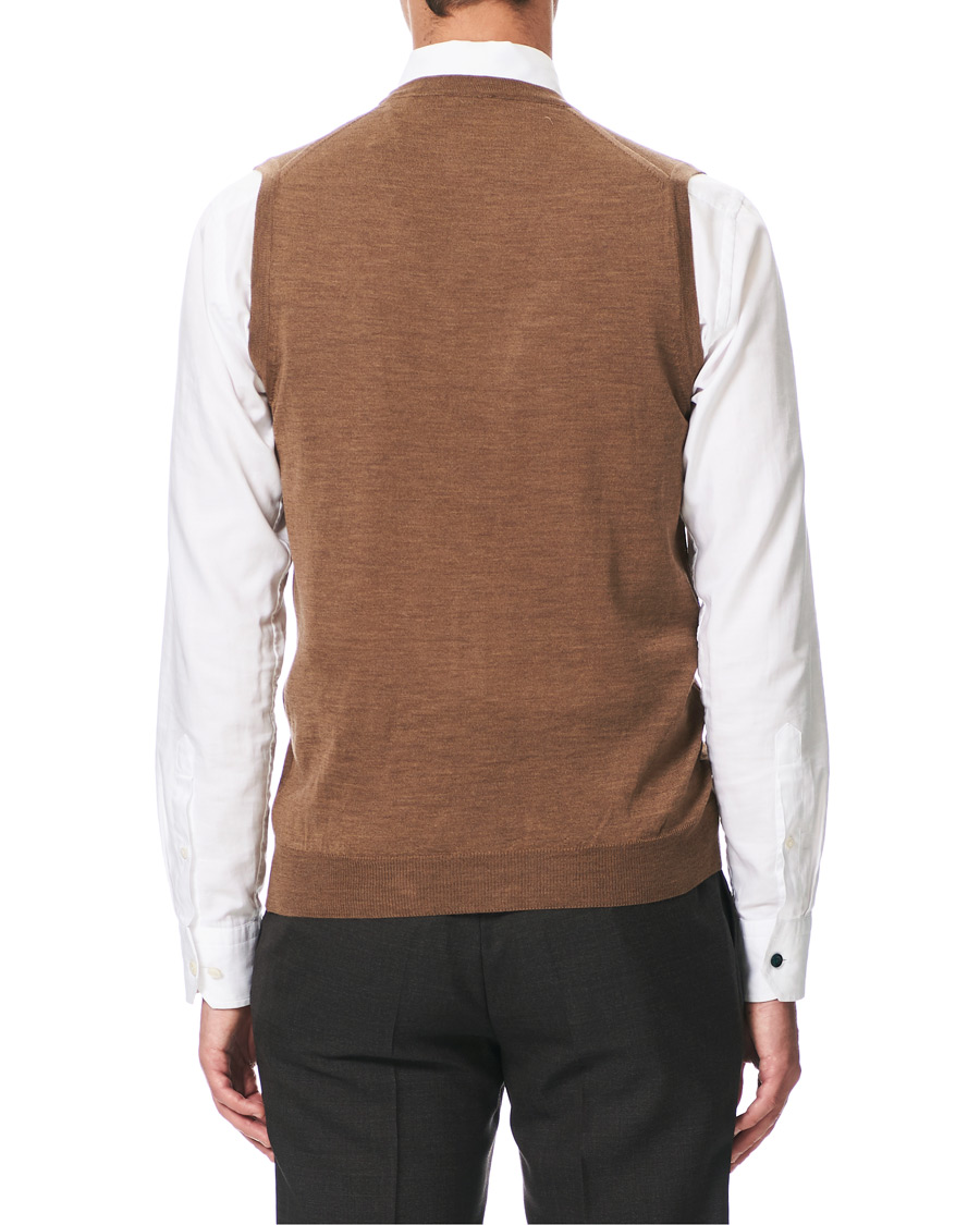 Homme | Pulls Et Tricots | Stenströms | Merino Slipover Camel