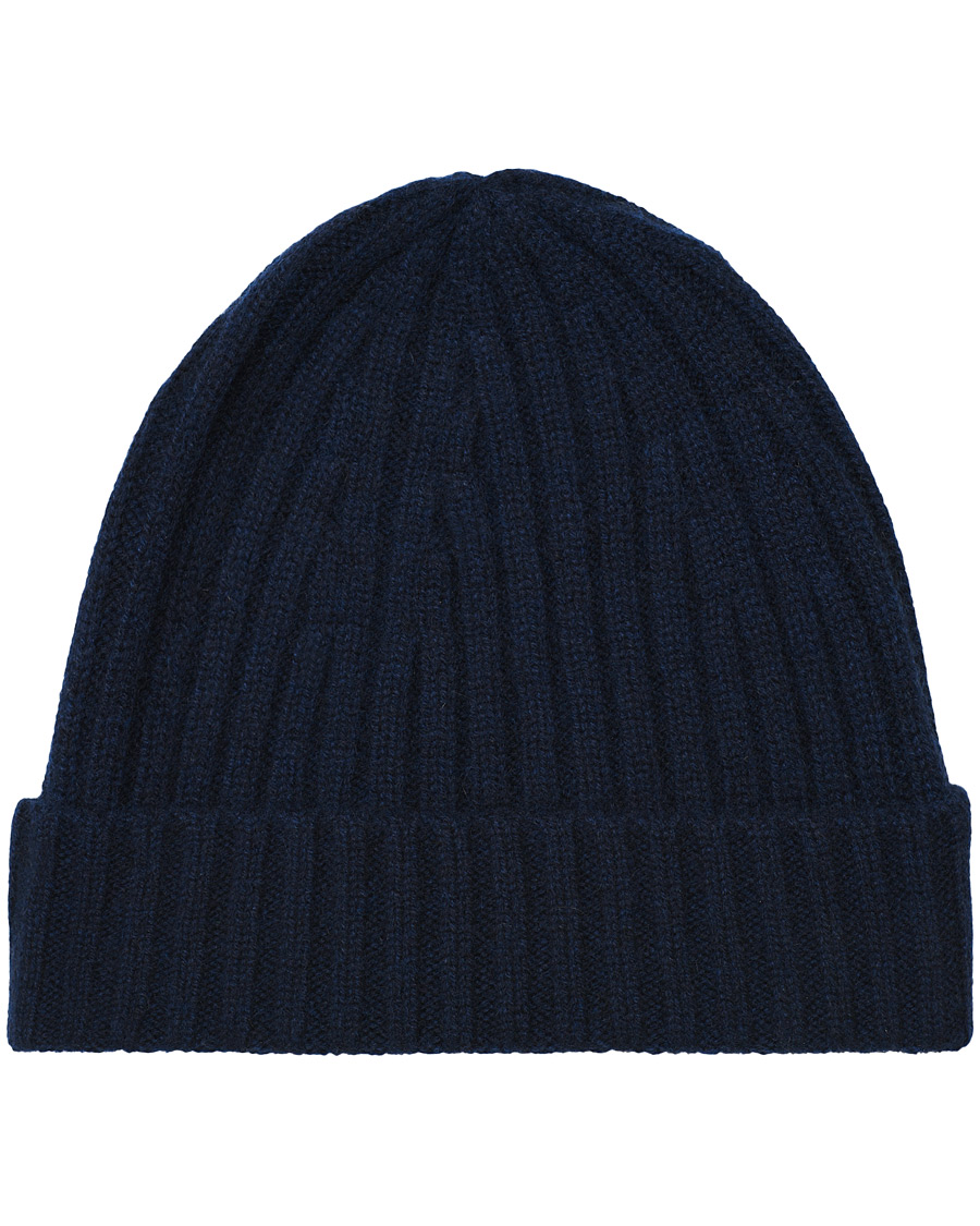 Homme | Stenströms Ribbed Cashmere Hat Navy | Stenströms | Ribbed Cashmere Hat Navy