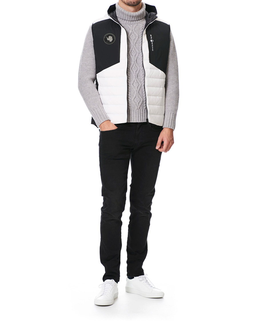 Heren | Jassen | Sail Racing | Antartica Hybrid Hooded Vest White