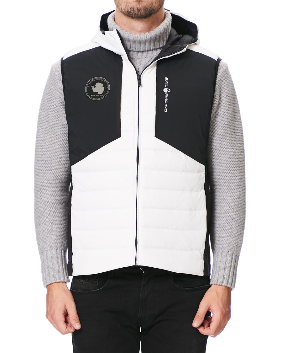 Heren | Jassen | Sail Racing | Antartica Hybrid Hooded Vest White