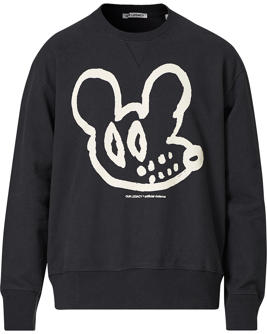 Homme | Pulls Et Tricots | Our Legacy | Base Graphic Sweatshirt Black