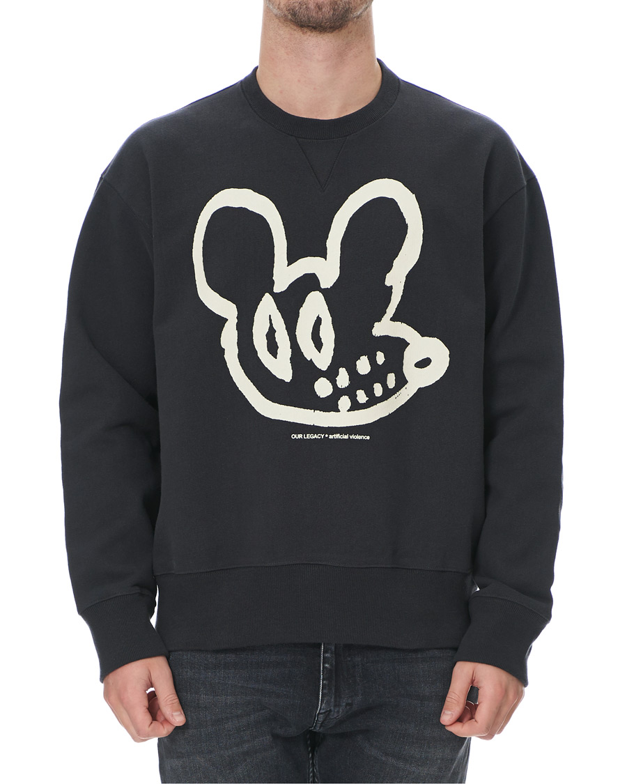 Homme | Pulls Et Tricots | Our Legacy | Base Graphic Sweatshirt Black
