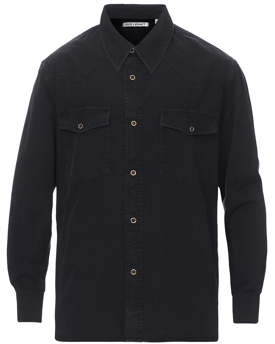 Heren | Overhemden | Our Legacy | Denim Western Shirt Black