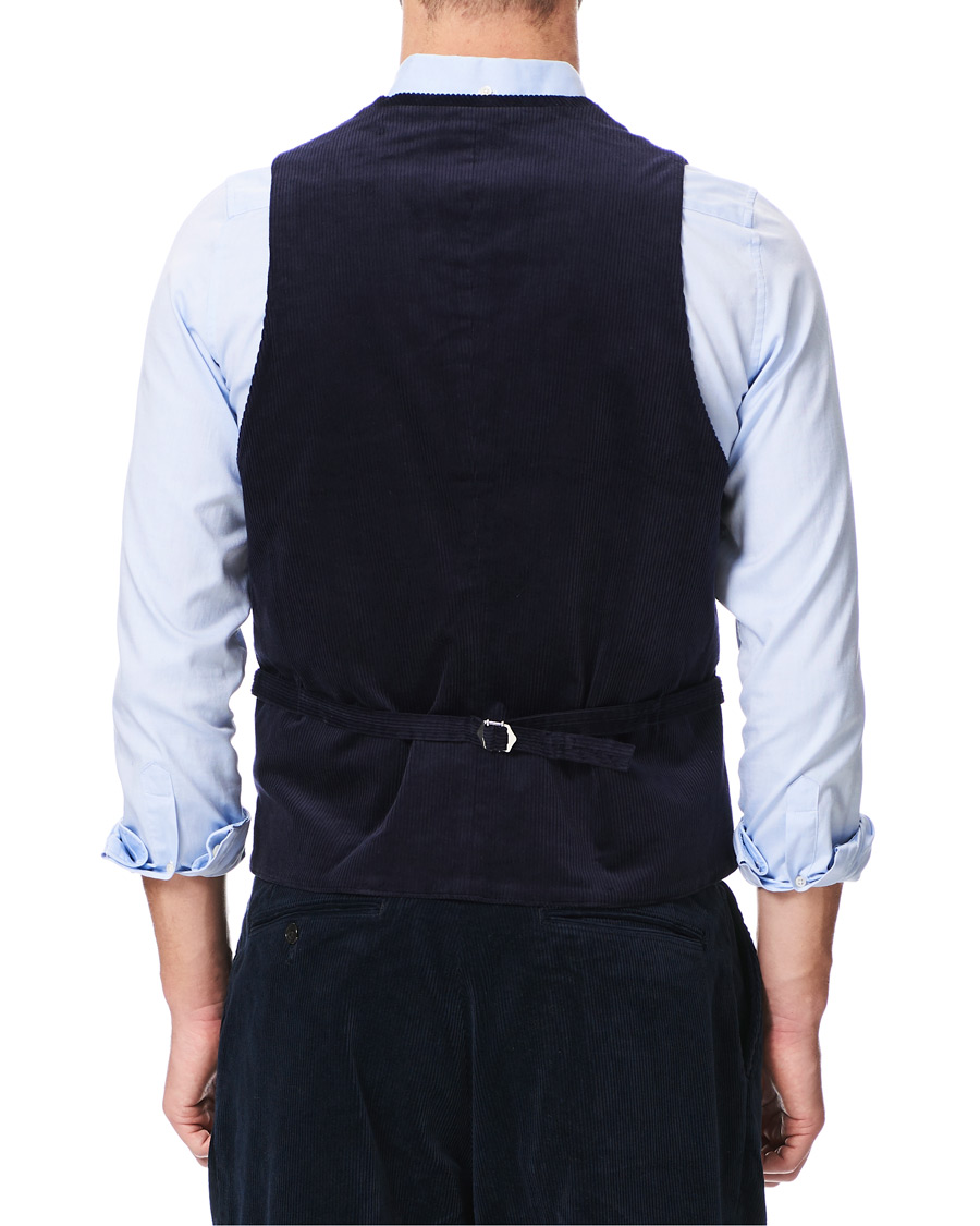 Homme | Manteaux Et Vestes | BEAMS PLUS | Corduroy Vest Dark Blue
