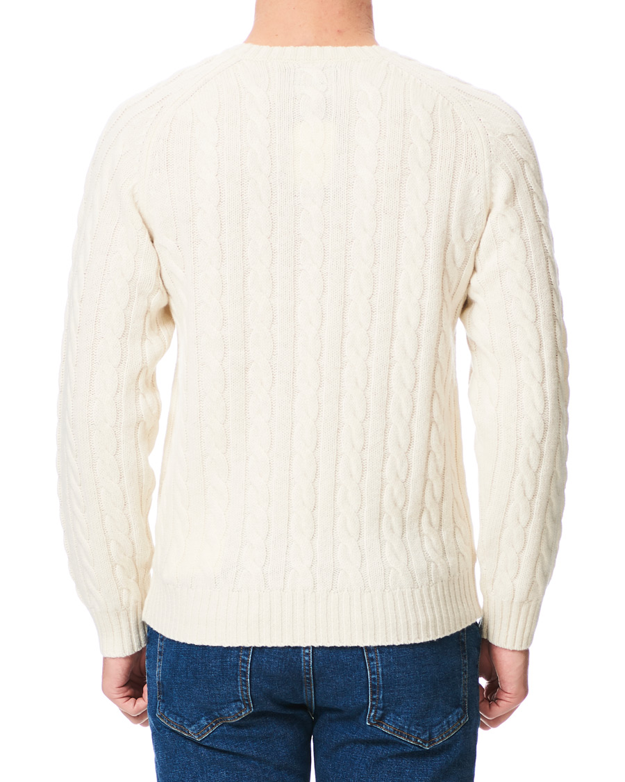Homme | Pulls Et Tricots | BEAMS PLUS | Crew Neck Cable Sweater White