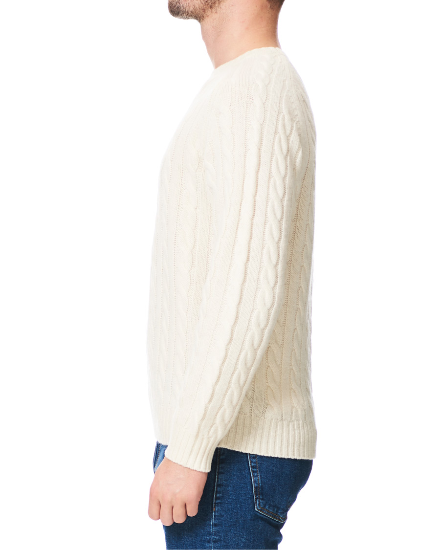 Homme | Pulls Et Tricots | BEAMS PLUS | Crew Neck Cable Sweater White