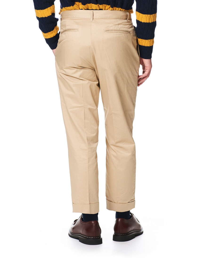 Homme | Pantalons | BEAMS PLUS | Slim Fit Pleated Chinos Beige