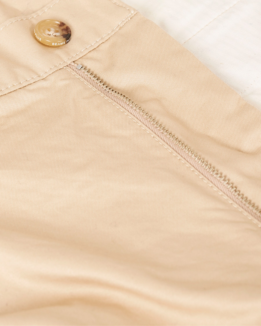 Homme | Pantalons | BEAMS PLUS | Slim Fit Pleated Chinos Beige
