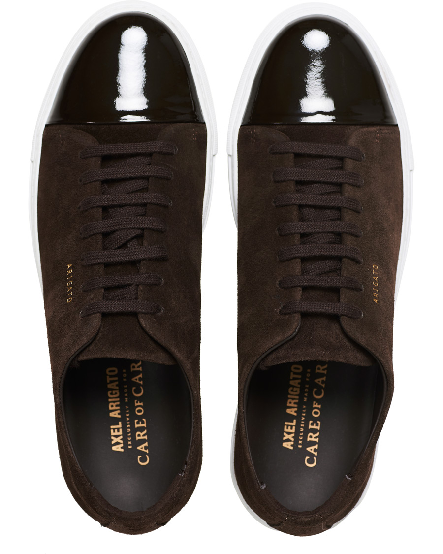 Homme | Axel Arigato High Shine Toe Cap Sneaker Brown Suede | Axel Arigato | High Shine Toe Cap Sneaker Brown Suede