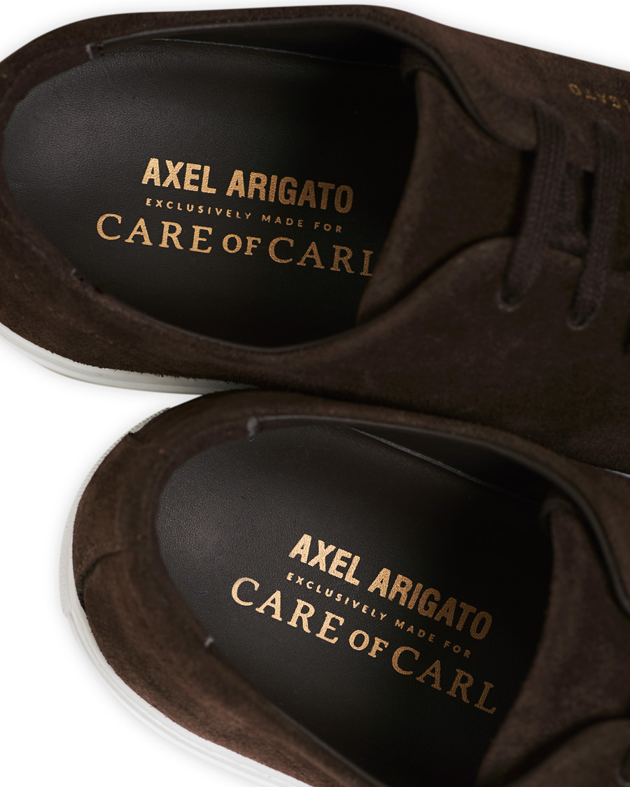 Homme | Axel Arigato High Shine Toe Cap Sneaker Brown Suede | Axel Arigato | High Shine Toe Cap Sneaker Brown Suede