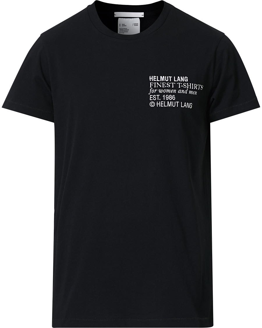 Homme | T-shirts | Helmut Lang | Standard Finest Tee Black